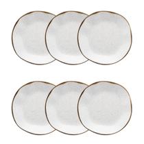 Conjunto de 6 Pratos Fundos 22,5cm Ryo Maresia