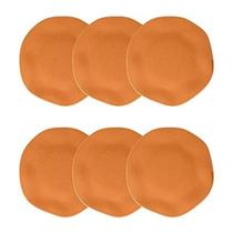 Conjunto de 6 Pratos Fundos 22,5cm Ryo Papaya - Oxford