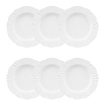 Conjunto de 6 Pratos Fundos 24cm Soleil White Conjunto de 6 Pratos Fundos 24cm Soleil White
