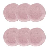 Conjunto de 6 Pratos Fundos Pink Sand Oxford