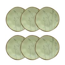 Conjunto De 6 Pratos Fundos Ryo Bambu - Oxford Conjunto De 6 Pratos Fundos Ryo Bambu - Oxford