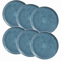 Conjunto de 6 Pratos Raso Bio Night Sky de Stoneware 29cm - Porto Brasil Conjunto de 6 Pratos Raso Bio Night Sky de Stoneware 29cm - Porto Brasil
