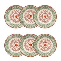 Conjunto de 6 Pratos Rasos 26 cm Malabarismo Natalino Oxford