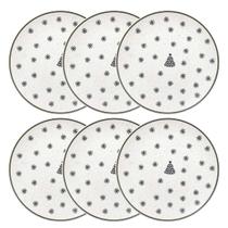Conjunto de 6 Pratos Rasos 26 cm Vilarejo de Natal Oxford