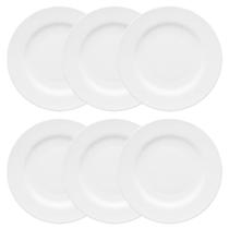 Conjunto de 6 Pratos Rasos 28cm Flamingo White