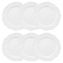 Conjunto De 6 Pratos Rasos 29cm Soleil White - Oxford Conjunto De 6 Pratos Rasos 29cm Soleil White - Oxford