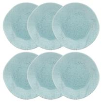 Conjunto de 6 Pratos Rasos Blue Bay Oxford