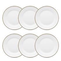 Conjunto de 6 Pratos Sobremesa 22cm Flamingo Sofia