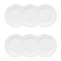 Conjunto de 6 Pratos Sobremesa 23cm Soleil White Conjunto de 6 Pratos Sobremesa 23cm Soleil White