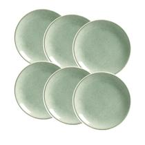 Conjunto de 6 Pratos Sobremesa Provance de Cerâmica Coup 21cm - Alleanza Conjunto de 6 Pratos Sobremesa Provance de Cerâmica Coup 21cm - Alleanza