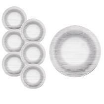 Conjunto de 6 Pratos Temperado Diamante 22cm Duralex Fundo