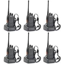Conjunto De 6 Rádios Walkie-talkie Imediatos Baofeng Bf-777s