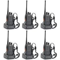 Conjunto De 6 Rádios Walkie-Talkie Imediatos Baofeng Bf-888S - Radio Comunicador