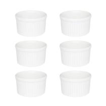 Conjunto De 6 Ramequins 6X3cm 50ml Branco Oxford