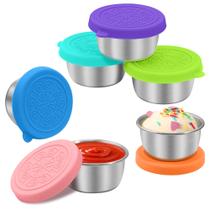 Conjunto de 6 Recipientes para Molho LIEMAND 6x50ml à Prova de Vazamentos Conjunto de 6 Recipientes para Molho LIEMAND 6x50ml à Prova de Vazamentos