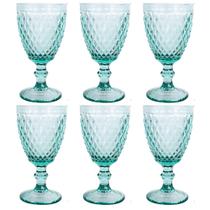 Conjunto de 6 Taças 260ml Diamond Azul Tiffany