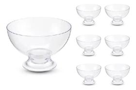 Conjunto de 6 Taças 370ml em Acrílico para Sobremesas Conjunto de 6 Taças 370ml em Acrílico para Sobremesas