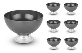 Conjunto de 6 Taças 370ml em Acrílico para Sobremesas cor:cinza Conjunto de 6 Taças 370ml em Acrílico para Sobremesas cor:cinza