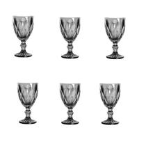 Conjunto de 6 taças Black vidro 300 ml