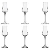 Conjunto de 6 Taças de Cristal para Grappa 100ml Classic Conjunto de 6 Taças de Cristal para Grappa 100ml Classic