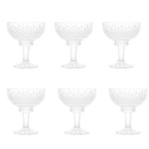 Conjunto de 6 taças de cristal para sobremesa LYS 260ml