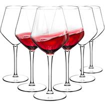 Conjunto de 6 taças de vinho de plástico Crayline de 450 ml inquebráveis