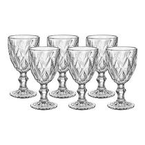 Conjunto de 6 Taças Vinho e Água Diamond 320ml TCVN015 - Hauskraft