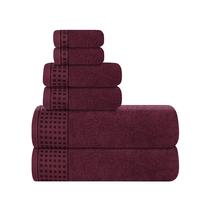 Conjunto de 6 Toalhas GLAMBURG 100% Algodão Ultramacio - Cor Vinho Conjunto de 6 Toalhas GLAMBURG 100% Algodão Ultramacio - Cor Vinho