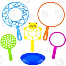 Conjunto de 6 Varinhas Grandes para Fazer Bolhas iShyan com Bandeja