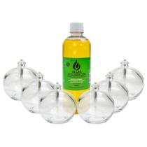 Conjunto De 6 Velas Lamparinas Com Óleo Essência De Citronela 500ml Conjunto De 6 Velas Lamparinas Com Óleo Essência De Citronela 500ml