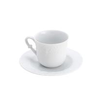 Conjunto de 6 xícaras chá porcelana c/pires limoges vendange 200ml
