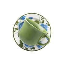 Conjunto de 6 Xícaras de chá com Pires Oxford Donna Alice