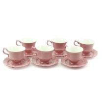 Conjunto de 6 Xícaras de Chá em Porcelana com Pires Fancy Rose - Wolff
