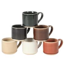 Conjunto de 6 Xícaras de Espresso Mr. Coffee Whims 120 ml com Esmalte Reativo