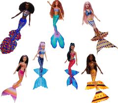 Conjunto de 7 Bonecas Mattel Disney - A Pequena Sereia Ariel