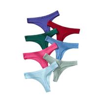 Conjunto De 7 Calcinhas De Algodão Listradas plus Size Para Mulheres, G-Strings Sexy, Lingerie Macia Conjunto De 7 Calcinhas De Algodão Listradas plus Size Para Mulheres, G-Strings Sexy, Lingerie Macia