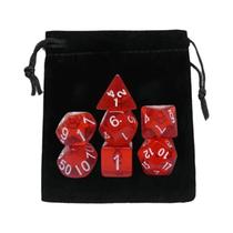 Conjunto De 7 Dados DND Com Bolsa De Cordão Para Acessórios De Jogos De Tabuleiro Dungeons And