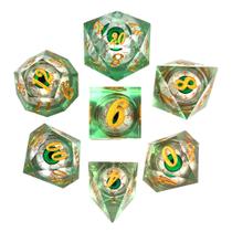 Conjunto de 7 dados - Olhos que Movimentam - RPG Conjunto de 7 dados - Olhos que Movimentam - RPG