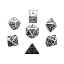 Conjunto De 7 Dados Poliedricos De Acrílico Para Jogos De Tabuleiro TRPG DND E Acessórios Para