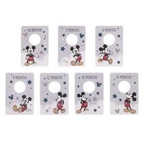 Conjunto de 7 divisórias de armário de berçário NoJo Disney Mickey Mouse Conjunto de 7 divisórias de armário de berçário NoJo Disney Mickey Mouse