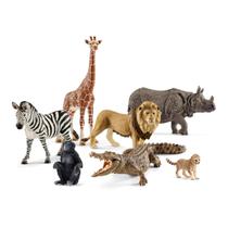 Conjunto de 7 Estatuetas Schleich Wild Life Safari - 3+ Anos