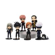 Conjunto de 7 Figuras de Ação Jujutsu Kaisen (9cm) - Gojo, Itadori, Megumi e Outros