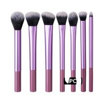 Conjunto De 7 Pincéis De Maquiagem De Alta Qualidade Com Cerdas Sintéticas Para Pó Solto, Blush, Conjunto De 7 Pincéis De Maquiagem De Alta Qualidade Com Cerdas Sintéticas Para Pó Solto, Blush,