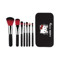 Conjunto De 7 Pincéis De Maquiagem Hello Kitty Fofo E Kawaii, Multifuncional, Sanrio, Anime,