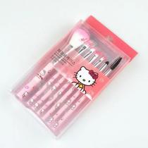 Conjunto de 7 Pincéis de Maquiagem Hello Kitty - Inspirado em Anime