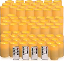 Conjunto de 72 velas impermeáveis ao ar livre sem chama YOROXRG Conjunto de 72 velas impermeáveis ao ar livre sem chama YOROXRG