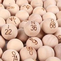 Conjunto De 75 Bolas De Bingo De Madeira Maciça De 78 Polegadas Sem Acessórios Incluídos Conjunto De 75 Bolas De Bingo De Madeira Maciça De 78 Polegadas Sem Acessórios Incluídos