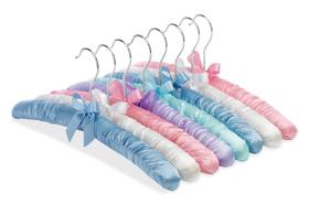 Conjunto de 8 acolchoados de cetim Hanger Whitmor para vestido/camisa