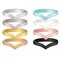 Conjunto De 8 Anéis De Silicone Em Forma De Coração Para Casamento, 3mm De Espessura, Confortáveis,