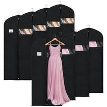 Conjunto de 8 bolsas de vestuário Syeeiex para pendurar roupas de 60"